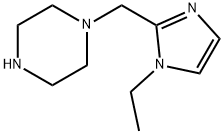 1-(1-ETHYL-1H-IMIDAZOL-2-YLMETHYL)-PIPERAZINE Struktur