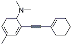 (2-CYCLOHEX-1-ENYLETHYNYL-4-METHYL-PHENYL)-DIMETHYL-AMINE Struktur