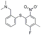 2-[(5-FLUORO-4-METHYL-2-NITROPHENYL)THIO]-N,N-DIMETHYLBENZENEMETHANAMINE Struktur