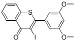 2-(3,5-DIMETHOXY-PHENYL)-3-IODO-THIOCHROMEN-4-ONE Struktur