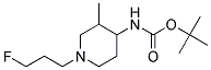 [1-(3-FLUORO-PROPYL)-3-METHYL-PIPERIDIN-4-YL]-CARBAMIC ACID TERT-BUTYL ESTER Struktur