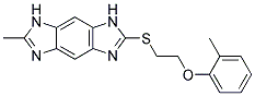 2-METHYL-6-([2-(2-METHYLPHENOXY)ETHYL]THIO)-1,7-DIHYDROIMIDAZO[4,5-F]BENZIMIDAZOLE Struktur