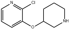 2-CHLORO-3-PYRIDINYL 3-PIPERIDINYL ETHER Struktur