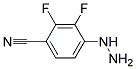 2,3-DIFLUORO-4-HYDRAZINO-BENZONITRILE Struktur