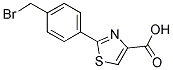 2-(4-BROMOMETHYL-PHENYL)-THIAZOLE-4-CARBOXYLIC ACID Struktur