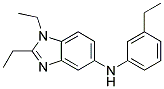 (1,2-DIETHYL-1H-BENZOIMIDAZOL-5-YL)-(3-ETHYL-PHENYL)-AMINE Struktur