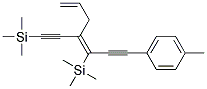 1-METHYL-4-(Z-3-TRIMETHYLSILANYL-4-TRIMETHYLSILANYLETHYNYLHEPTA-3,6-DIEN-1-YNYL)BENZENE Struktur