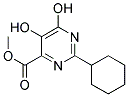 2-CYCLOHEXYL-5,6-DIHYDROXY-PYRIMIDINE-4-CARBOXYLIC ACID METHYL ESTER Struktur