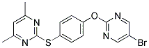 2-((4-[(5-BROMOPYRIMIDIN-2-YL)OXY]PHENYL)THIO)-4,6-DIMETHYLPYRIMIDINE Struktur