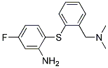 2-[(2-AMINO-4-FLUOROPHENYL)THIO]-N,N-DI-METHYLBENZENEMETHANAMINE Struktur