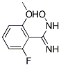 2-FLUORO-N-HYDROXY-6-METHOXY-BENZAMIDINE Struktur