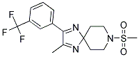 2-METHYL-8-(METHYLSULFONYL)-3-[3-(TRIFLUOROMETHYL)PHENYL]-1,4,8-TRIAZASPIRO[4.5]DECA-1,3-DIENE Struktur