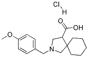 2-(4-METHOXY-BENZYL)-2-AZA-SPIRO[4.5]DECANE-4-CARBOXYLIC ACID HYDROCHLORIDE Struktur