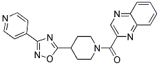 2-([4-(3-PYRIDIN-4-YL-1,2,4-OXADIAZOL-5-YL)PIPERIDIN-1-YL]CARBONYL)QUINOXALINE Struktur