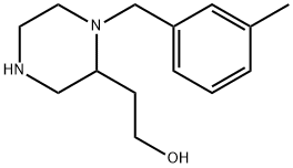 2-[1-(3-METHYL-BENZYL)-PIPERAZIN-2-YL]-ETHANOL Struktur