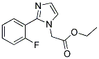 [2-(2-FLUORO-PHENYL)-IMIDAZOL-1-YL]-ACETIC ACID ETHYL ESTER Struktur