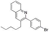 2-(4-BROMO-PHENYL)-3-PENTYL-QUINOLINE Struktur