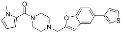 1-[(1-METHYL-1H-PYRROL-2-YL)CARBONYL]-4-([5-(3-THIENYL)-1-BENZOFURAN-2-YL]METHYL)PIPERAZINE Struktur