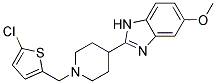 2-(1-[(5-CHLORO-2-THIENYL)METHYL]PIPERIDIN-4-YL)-5-METHOXY-1H-BENZIMIDAZOLE Struktur