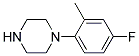 1-(4-FLUORO-2-METHYL-PHENYL)-PIPERAZINE Struktur