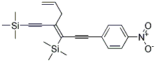 1-NITRO-4-(Z-3-TRIMETHYLSILANYL-4-TRIMETHYLSILANYLETHYNYLHEPTA-3,6-DIEN-1-YNYL)BENZENE Struktur