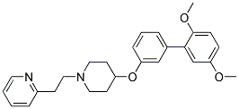 2-(2-(4-[(2',5'-DIMETHOXYBIPHENYL-3-YL)OXY]PIPERIDIN-1-YL)ETHYL)PYRIDINE Struktur