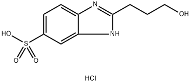 2-(3-HYDROXY-PROPYL)-1H-BENZOIMIDAZOLE-5-SULFONIC ACID HYDROCHLORIDE Struktur