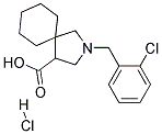 2-(2-CHLORO-BENZYL)-2-AZA-SPIRO[4.5]DECANE-4-CARBOXYLIC ACID HYDROCHLORIDE Struktur