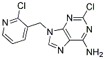 2-CHLORO-9-(2-CHLORO-PYRIDIN-3-YLMETHYL)-9H-PURIN-6-YLAMINE Struktur