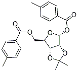 1,5-DI-O-(4-METHYLBENZOYL)-2,3-O-ISOPROPYLIDENE-ALPHA-D-RIBOFURANOSE Struktur