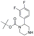 2-(3,4-DIFLUORO-PHENYL)-PIPERAZINE-1-CARBOXYLIC ACID TERT-BUTYL ESTER Struktur