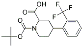 1-(TERT-BUTOXYCARBONYL)-4-(2-(TRIFLUOROMETHYL)PHENYL)PIPERIDINE-2-CARBOXYLIC ACID Struktur