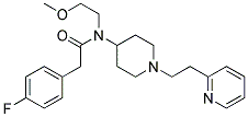 2-(4-FLUOROPHENYL)-N-(2-METHOXYETHYL)-N-[1-(2-PYRIDIN-2-YLETHYL)PIPERIDIN-4-YL]ACETAMIDE Struktur