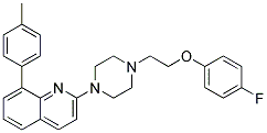 2-(4-[2-(4-FLUOROPHENOXY)ETHYL]PIPERAZIN-1-YL)-8-(4-METHYLPHENYL)QUINOLINE Struktur