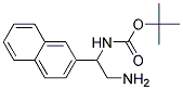 (2-AMINO-1-NAPHTHALEN-2-YL-ETHYL)-CARBAMIC ACID TERT-BUTYL ESTER Struktur