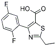 2-Ethyl-4-(2,5-Difluorophenyl)-5-Thiazole-Carboxylic Acid Struktur