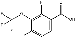 2,4-Difluoro-3-Trifluoromethoxybenzoic Acid Struktur