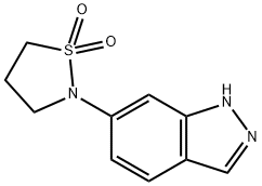 6-(1,1-Dioxoisothiazolidin-2-yl)-1H-indazole Struktur