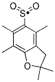 2,2,4,6,7-PENTAMETHYLDIHYDROBENZOFURAN-5-SULFONYL Struktur