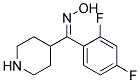 (2,4-DIFLUORO-PHENYL)-PIPERIDIN-4-YL-METHANONE OXIME Struktur