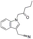 [1-(2-OXO-PENTYL)-1H-INDOL-3-YL]-ACETONITRILE Struktur