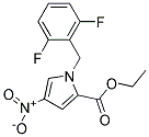 1-(2,6-DIFLUORO-BENZYL)-4-NITRO-1H-PYRROLE-2-CARBOXYLIC ACID ETHYL ESTER Struktur