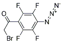 1-(4-AZIDO-2,3,5,6-TETRAFLUORO-PHENYL)-2-BROMO-ETHANONE Struktur