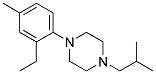 1-(2-Ethyl-4-Methylphenyl)-4-Isobutylpiperazine Struktur