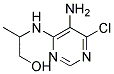 2-[(5-amino-6-chloropyrimidin-4-yl)amino]propan-1-ol Struktur