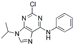 2-chloro-9-(1-methylethyl)-N-phenyl-9H-purin-6-amine Struktur