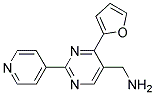 1-(4-furan-2-yl-2-pyridin-4-ylpyrimidin-5-yl)methanamine Struktur