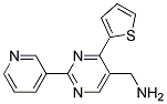 1-(2-pyridin-3-yl-4-thiophen-2-ylpyrimidin-5-yl)methanamine Struktur