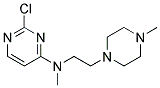 2-chloro-N-methyl-N-[2-(4-methylpiperazin-1-yl)ethyl]pyrimidin-4-amine Struktur