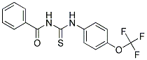 1-BENZOYL-3-[4-(TRIFLUOROMETHOXY)PHENYL]-2-THIOUREA Struktur